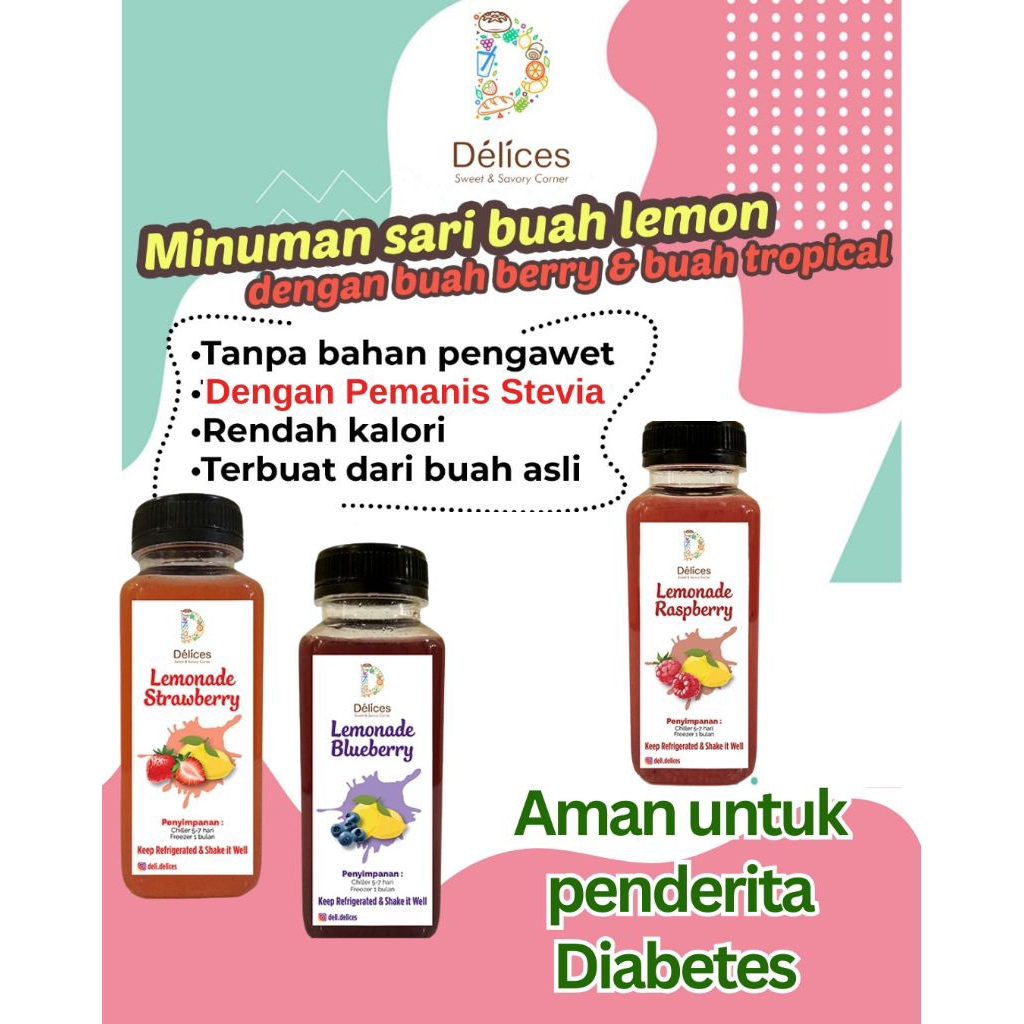 

Lemonade Minuman Segar dari buah Asli, Tanpa Pengawet dan Rendah Kalori