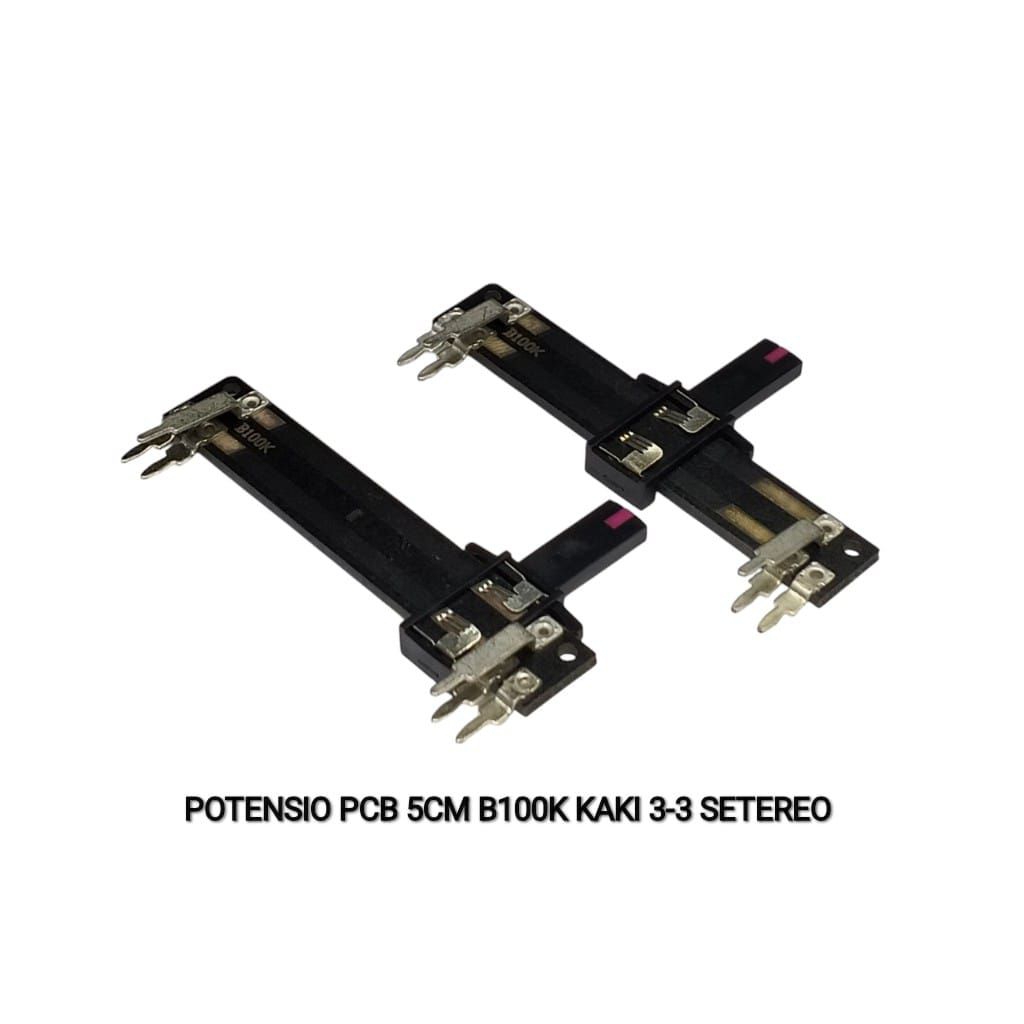 Potensio Geser PCB 5cm Kaki 3-3 Stereo B100K