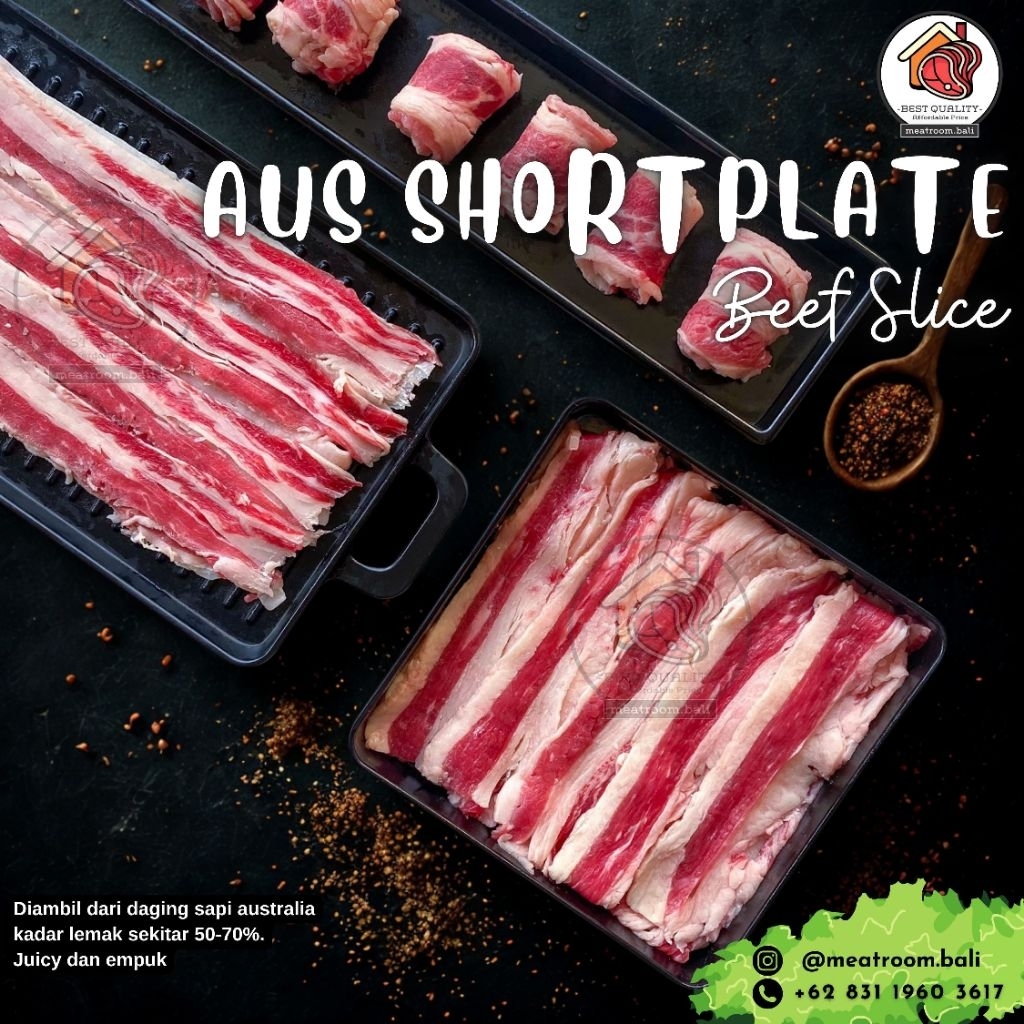 

AUS SHORTPLATE BEEF SLICE 500G