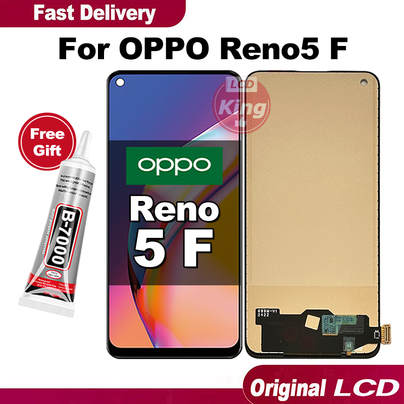 KING LCD FOR OPPO Reno 5F hp Touchscreen Fullset For Glass Touch Screen Digitizer COD