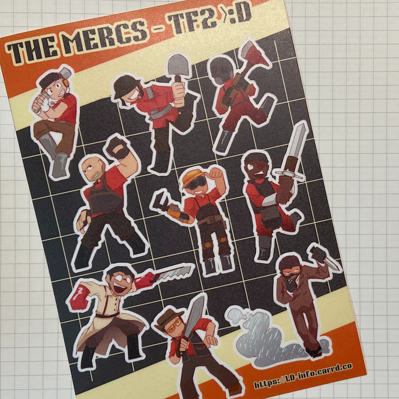 

Team Fortress 2 Sticker Sheet Fanart