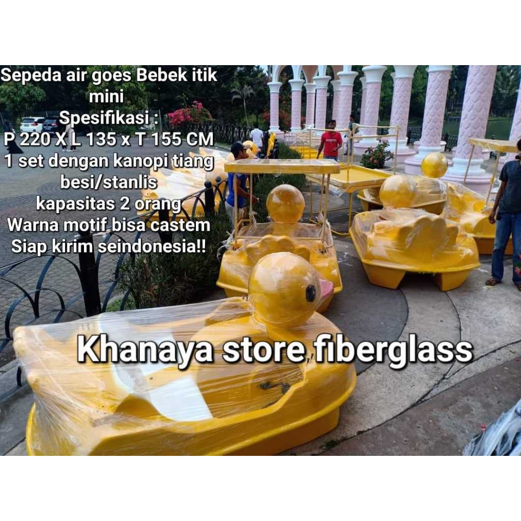 Bebek itik goes mini/Perahu bebek itik mini/sepeda air goes bebek itik kuning model baru