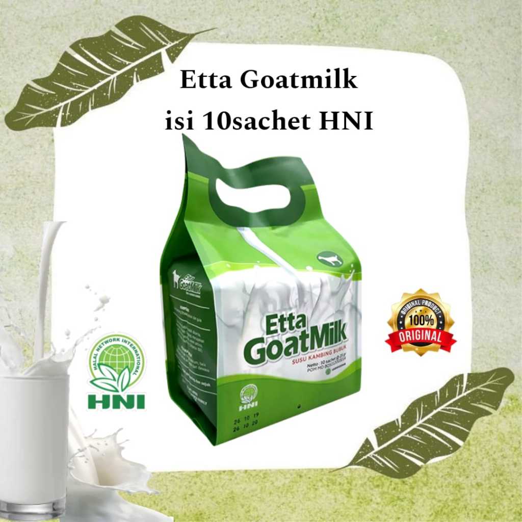 

Etta Goatmilk HNI isi 10sachet / egm susu HNI ORIGINAL