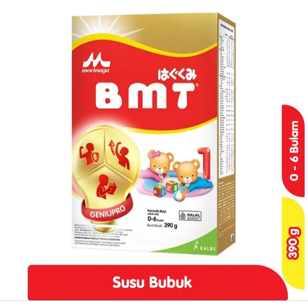 

Morinaga BMT 1 Gold 0-6 Bulan 390G