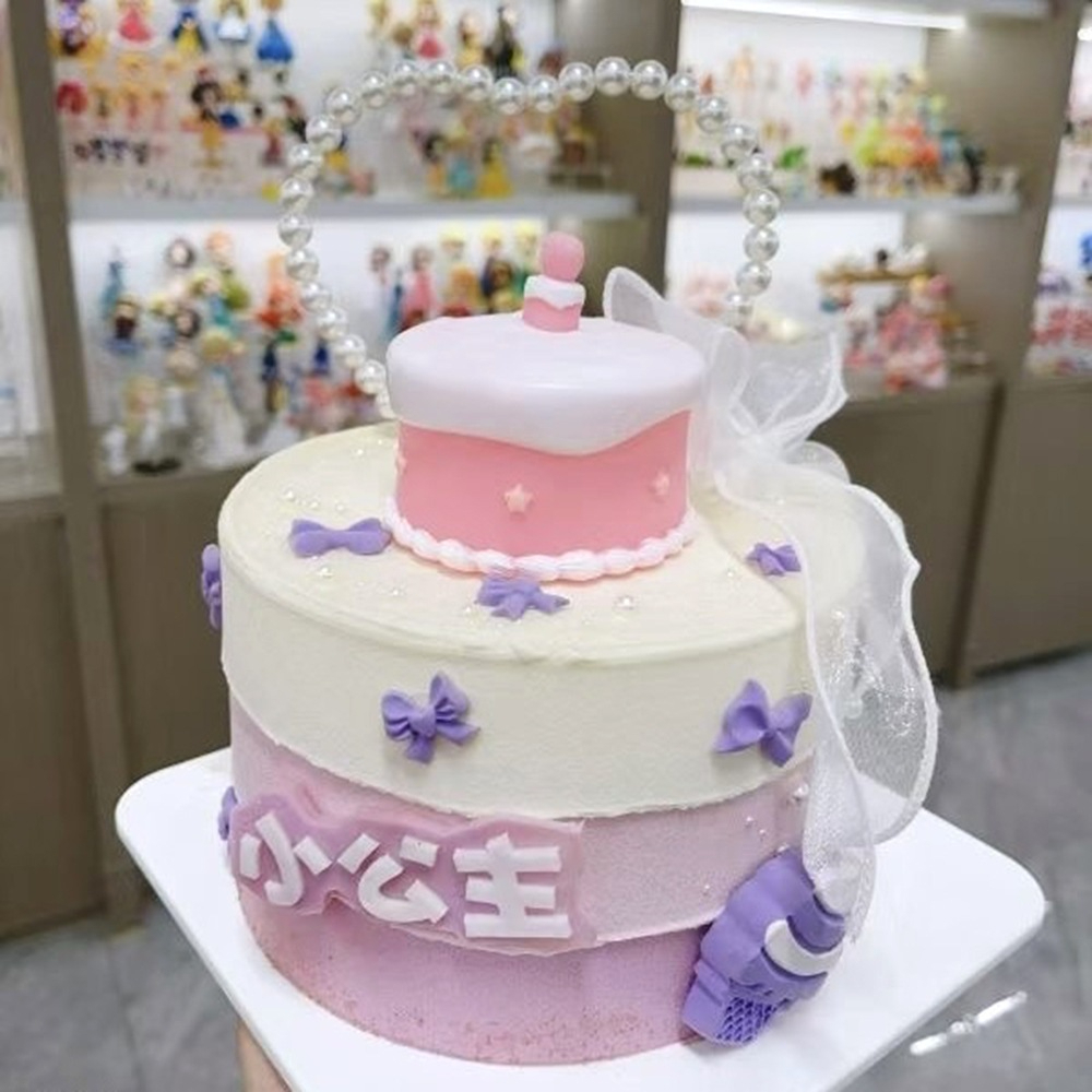 Cake Topper Bentuk Kue Berlampu /Hiasan Kue Ulang tahun Lampu