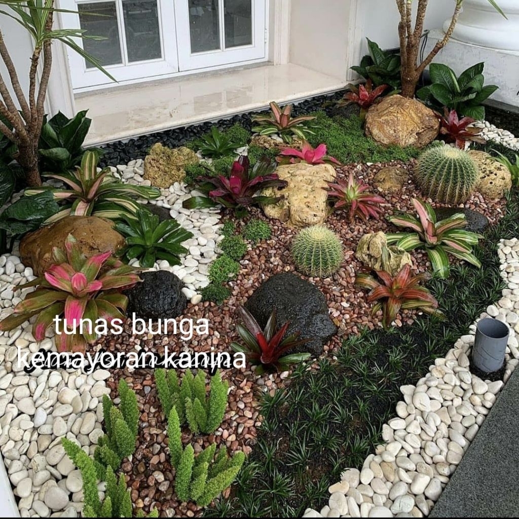 taman batu koral minimalis/disain taman