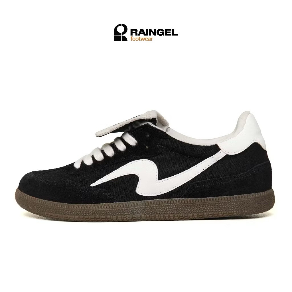 Raingel Umbrela Black White Sepatu Lokal Brand Original Pria Wanita Sepatu Hitam Putih
