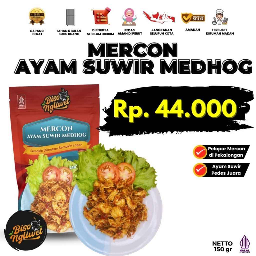 

Mercon Cakalang Pedas Ndeso | Ayam Suwir Medhog | Iga Petir Biso Ngliwet 200 Gr Lauk Siap Saji