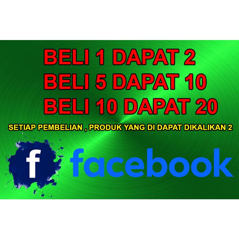 AKUN FACEBOOK SETIAP PEMBELIAN AKUN YANG DIDAPAT DIKALIKAN 2