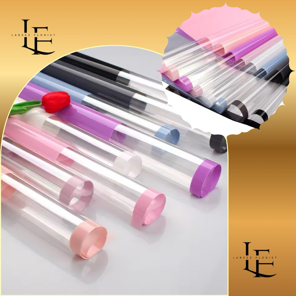 

[1 Pack Isi 20 Pcs] Kertas Bungkus Pembungkus Bouquet Bunga Bening Pastel Anti Air