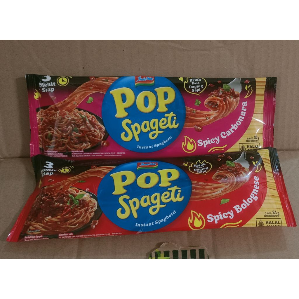 

Indomie pop spaghetti 80gr