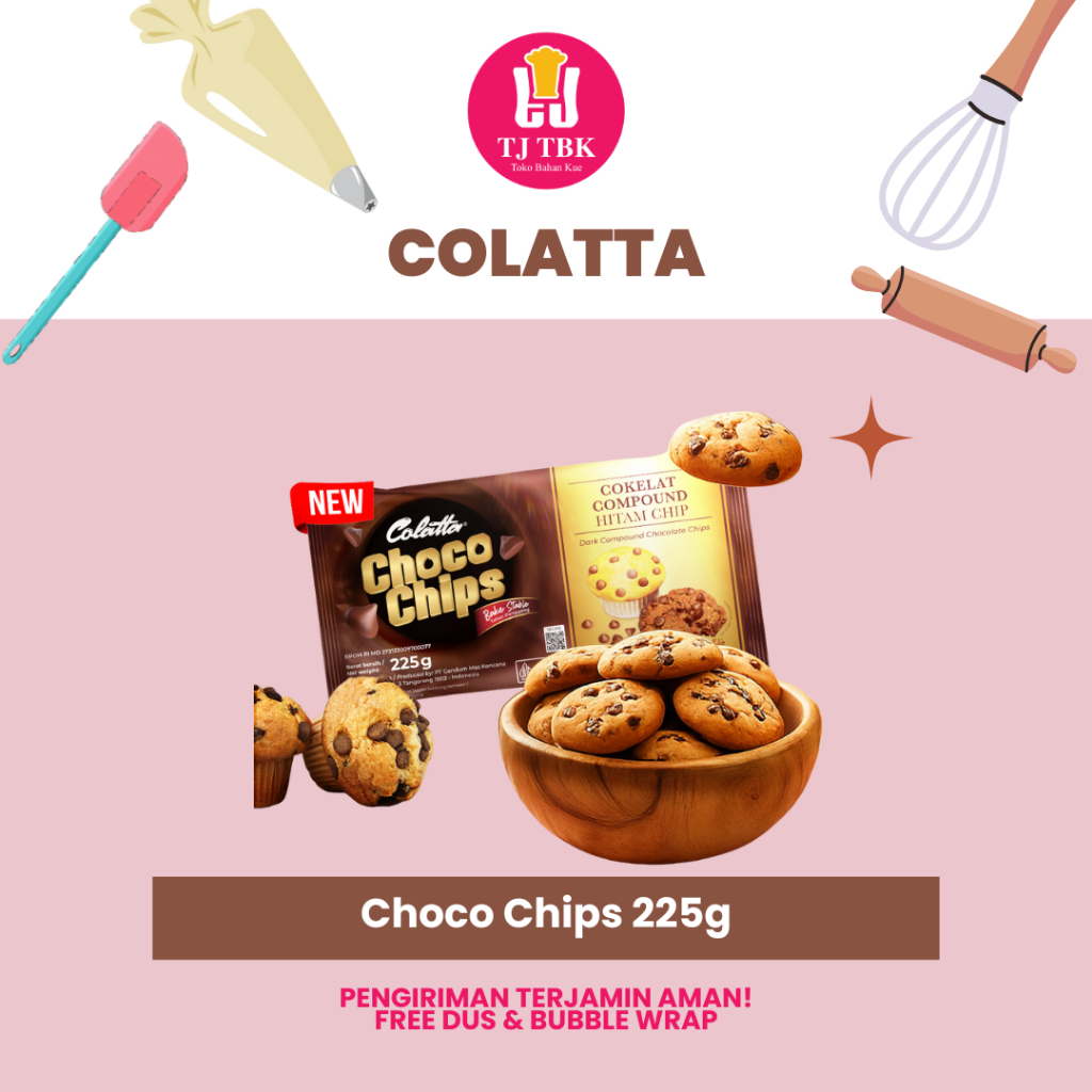 

Colatta Choco Chips 225gr (Dark Chocochips)