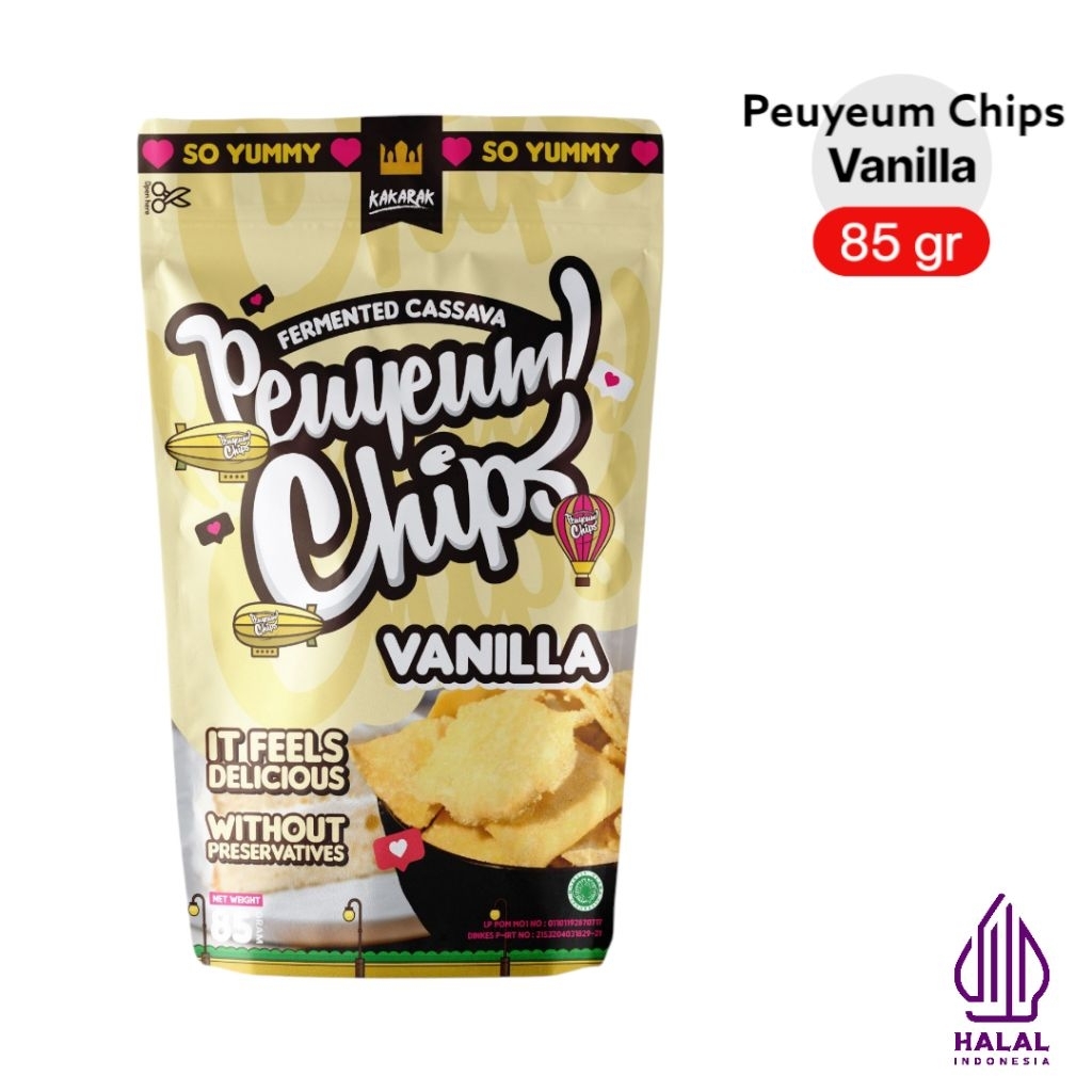 

Kakarak Peuyeum Chips 85gr - Rasa Vanilla