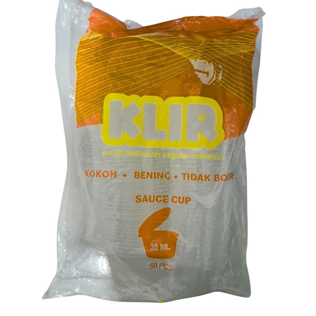 Thinwall Sauce Cup 35 mL - Cup Saus Plastik / Fettucini Carbonara Thinwall