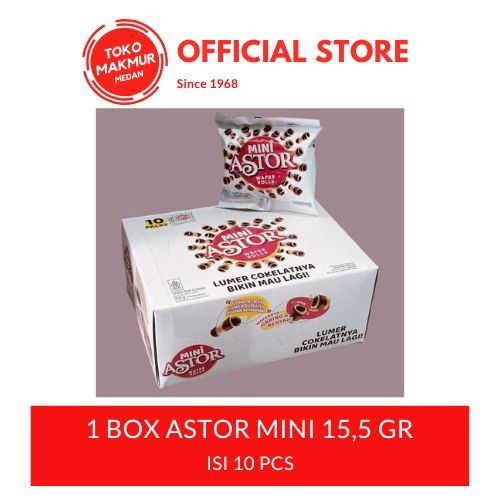 

1 BOX ASTOR MINI ISI 10 PCS 15,5 GR - COKLAT