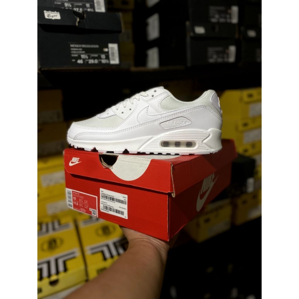 SEPATU SNEAKERS AIR MAX 90 TRIPLE WHITE ORIGINAL