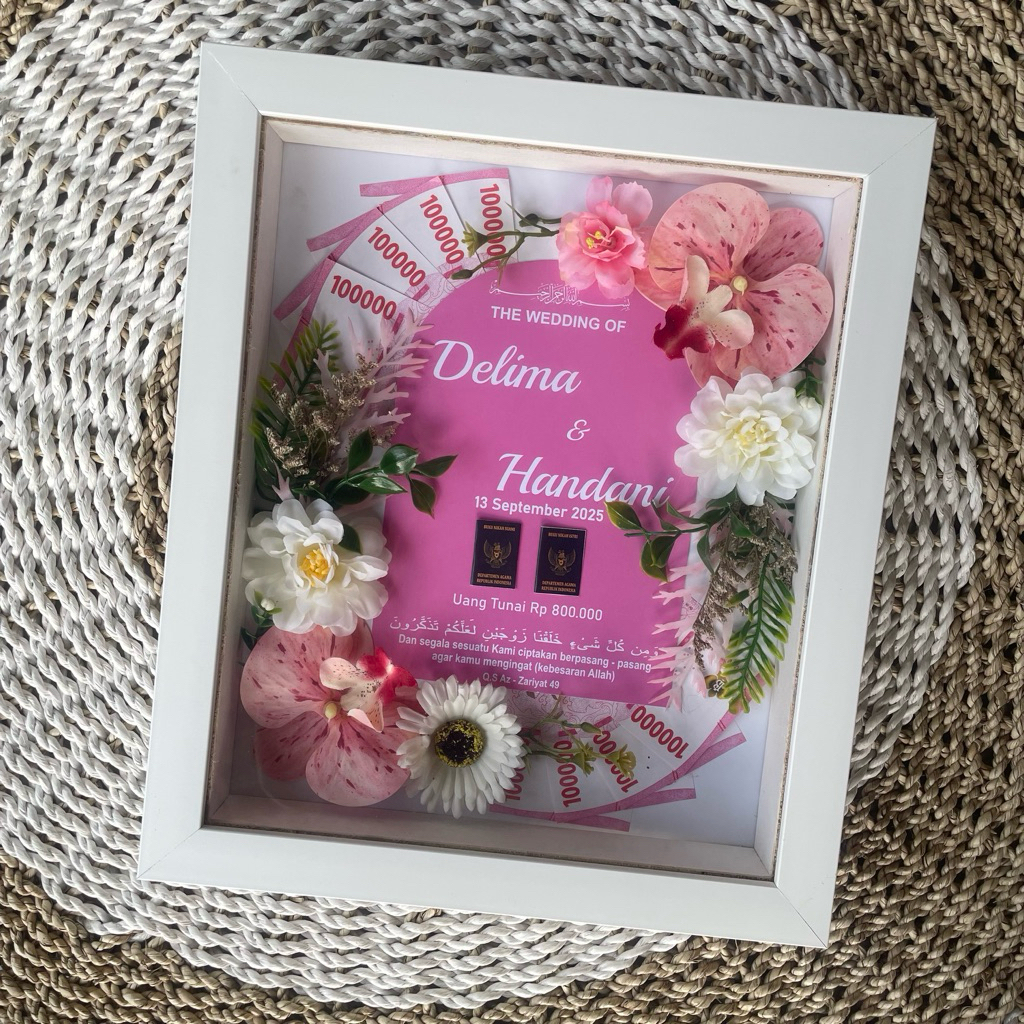 [1-2 HARI JADI ] MAHAR PERNIKAHAN |MAHAR 30x25 FRAME MAHAR BINGKAI MAHAR