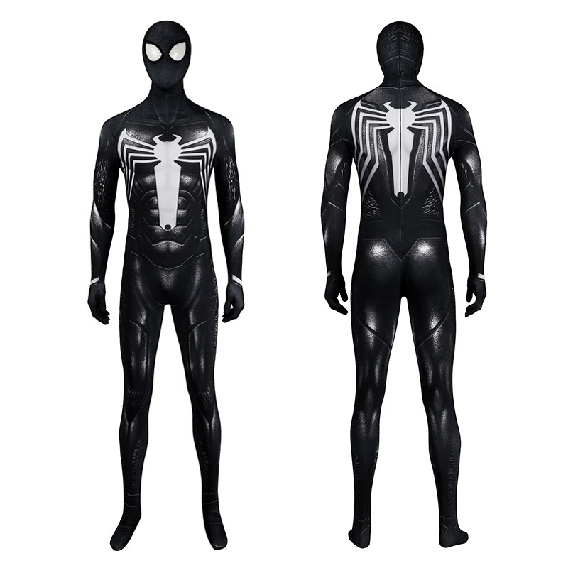 Venom Symbiont Spiderman Cosplay Jumpsuit Mask Cosplay Costume Zentai Suit Venom Halloween Outfit Pa