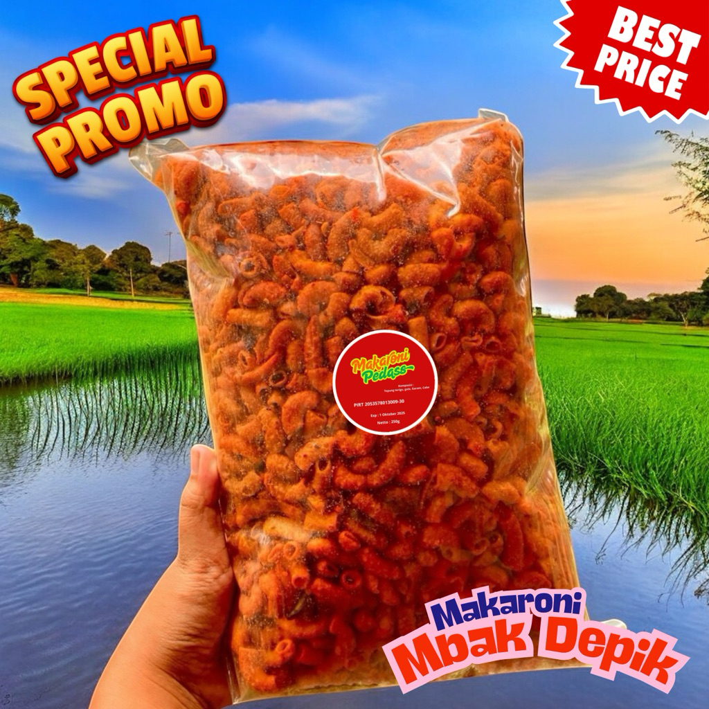 

Snack Makaroni Pedas 250 Gram – Renyah, Pedas, Mantap!