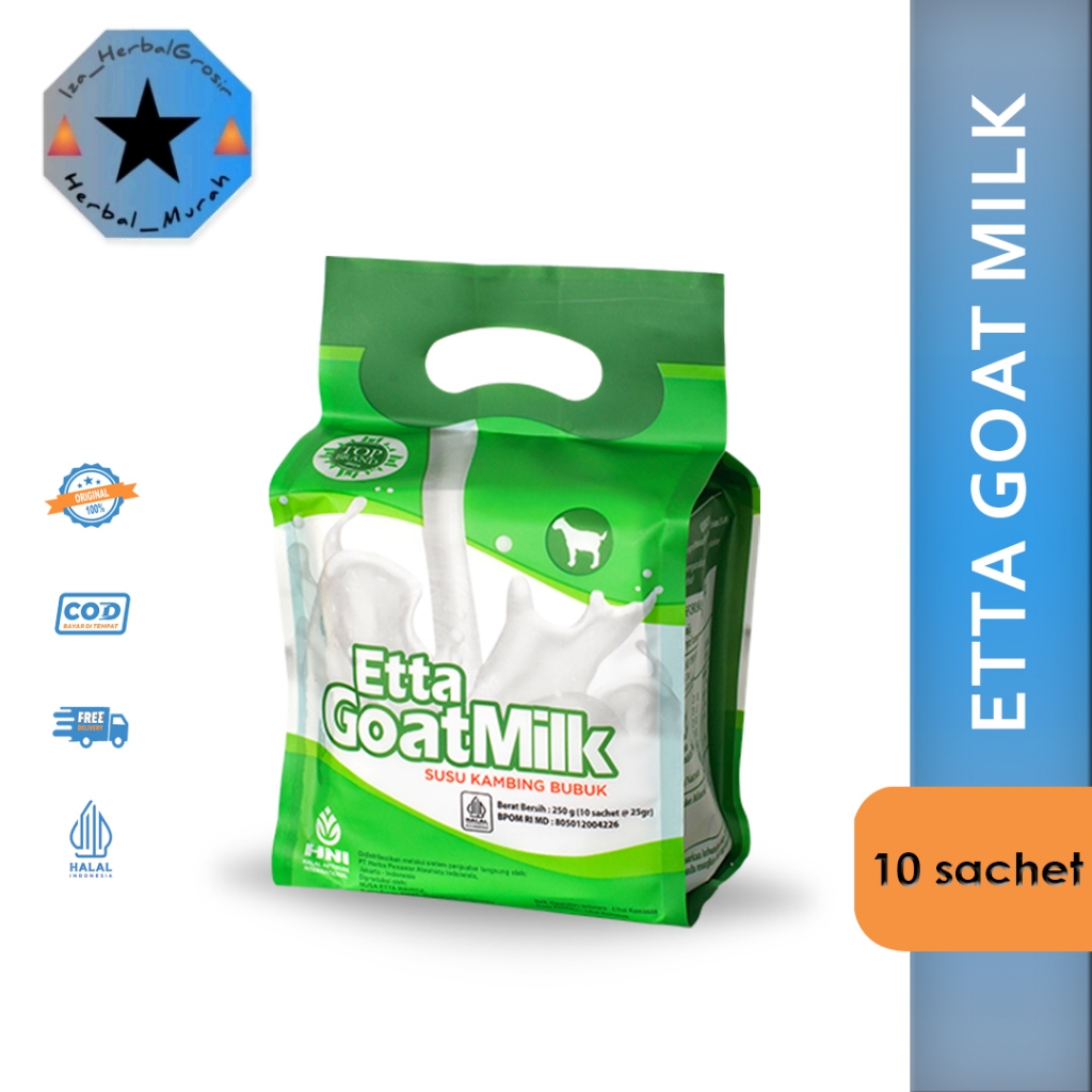 

HNI susu Etta Goatmilk hni susu kambing bubuk isi 10sachet