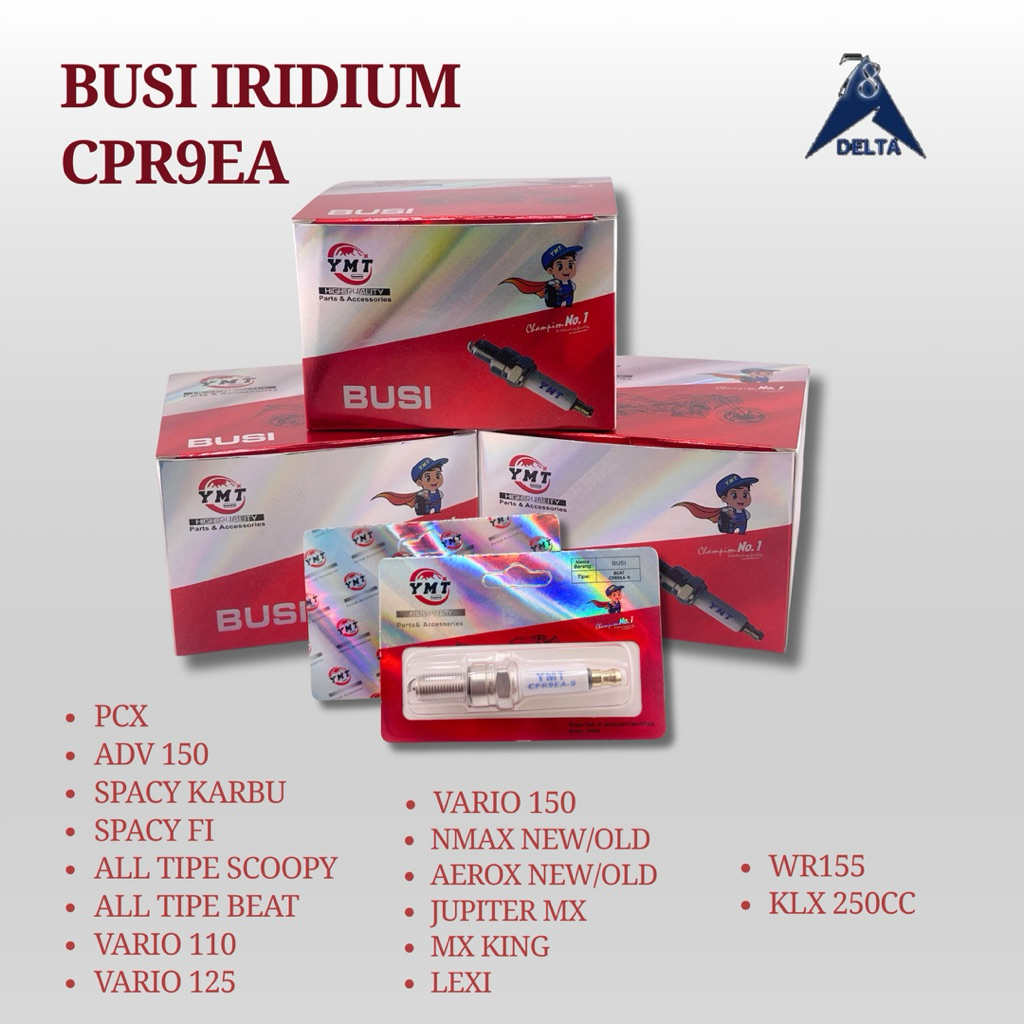 BUSI IRIDIUM CPR9EA YAMAMOTO - BUSI RACING CPR9EA-9 IRIDIUM BEAT VARIO SCOOPY SPACY NMAX AEROX  KHAR