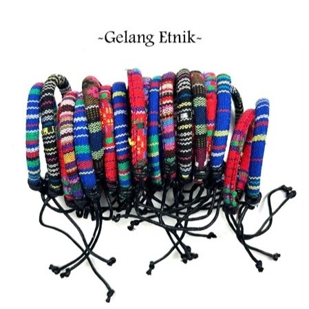 GELANG TENUN ETNIK GUNUNG RAJUT WANITA PRIA / GELANG ETNIK PRIA