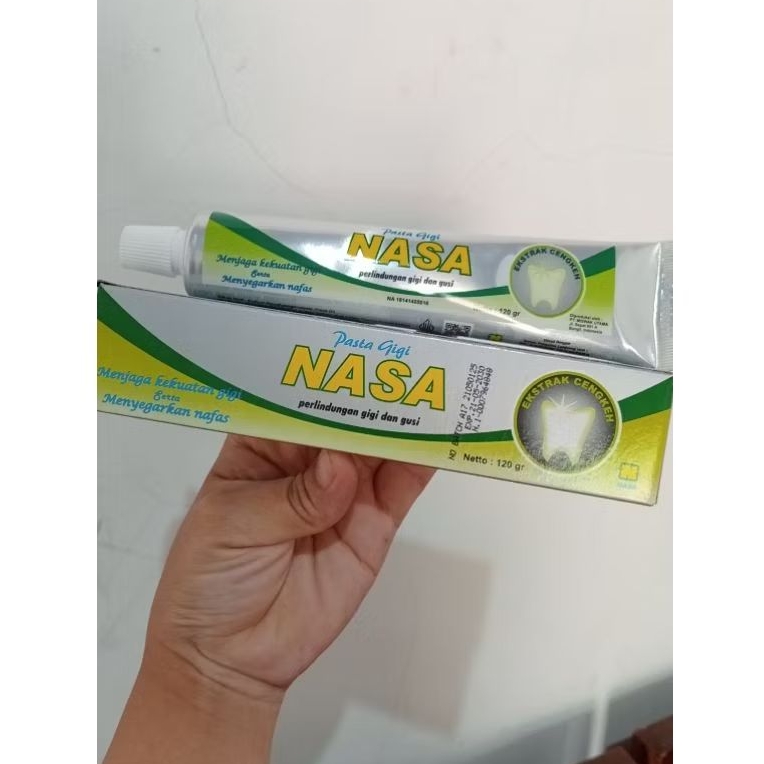 PASTA GIGI NASA//PERONTOK KARANG GIGI//PEMUTIH GIGI//BERSERTIFIKAT HALAL DAN BER BPOM