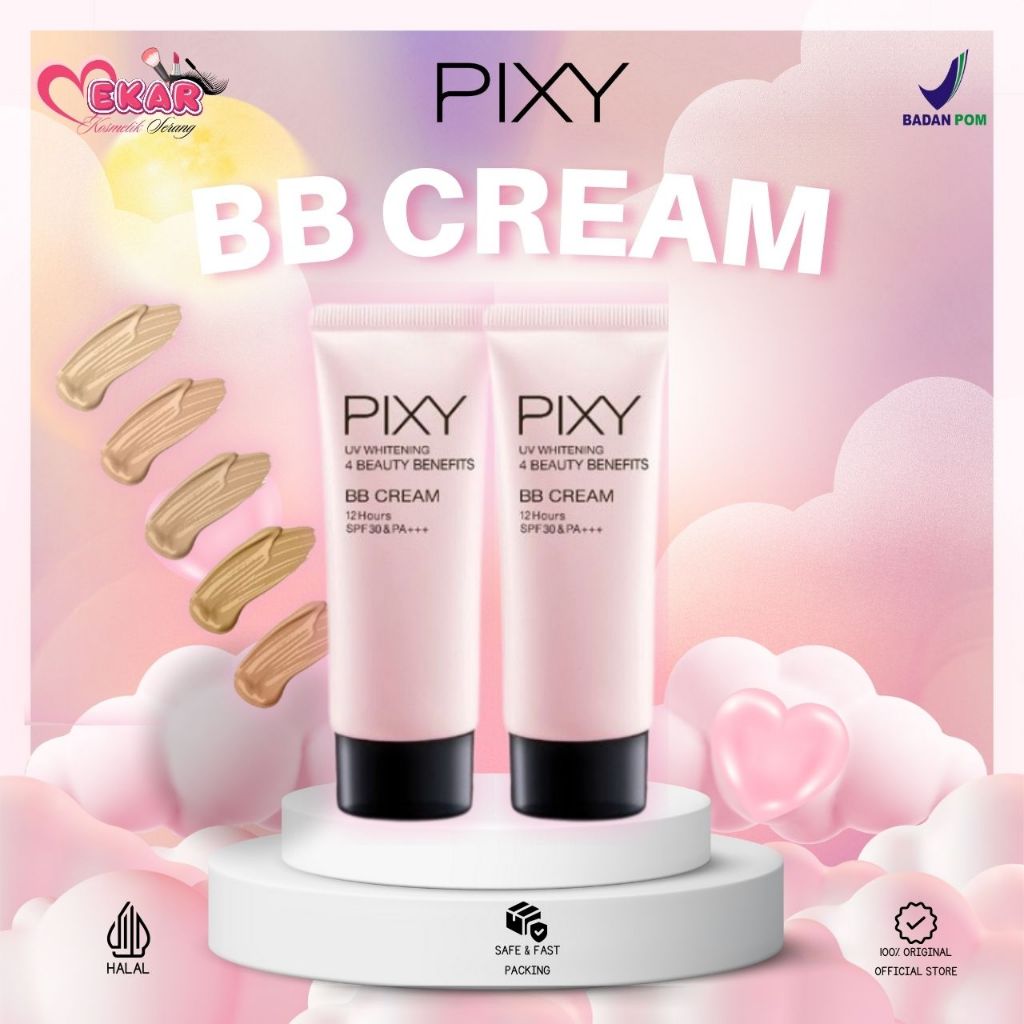 PIXY 4 Beauty Benefit BB Cream 30ml | Bb Cream | Alas Bedak Pixy | BB Cream Pixy | 100% Original | B