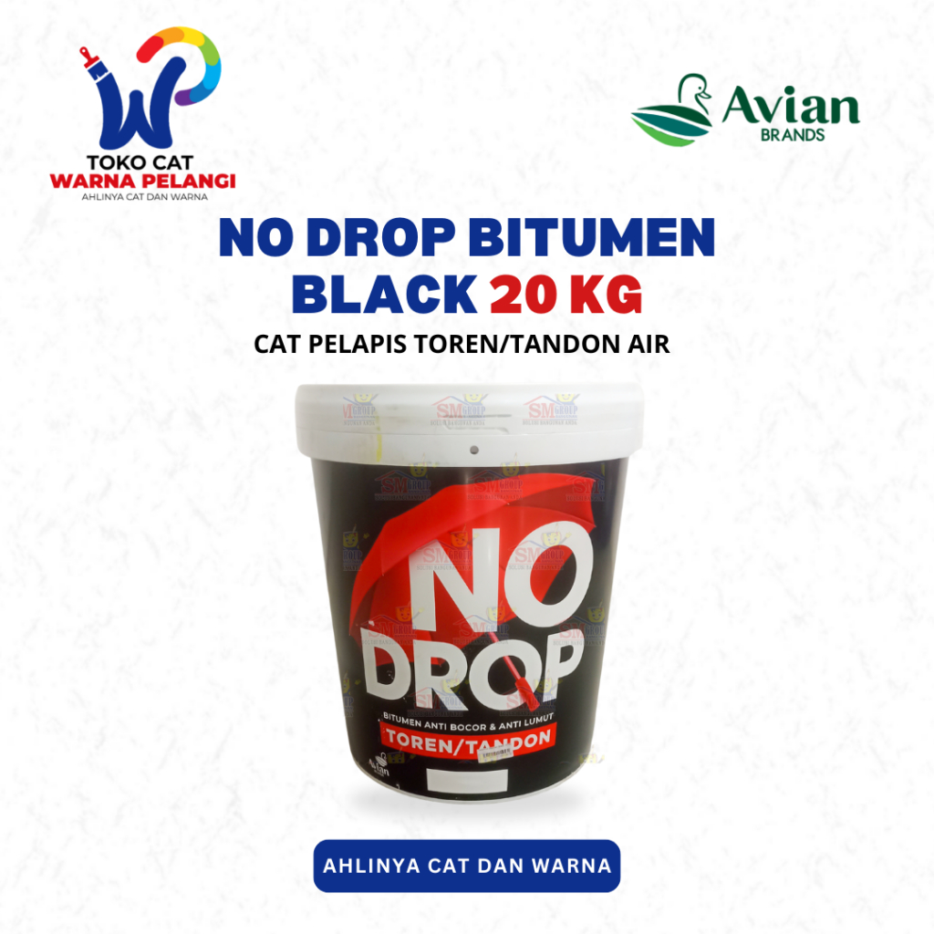 Cat Pelapis Tandon/Toren No Drop Bitumen Black 20 Kg | NO DROP BITUMEN BLACK 20 Kg