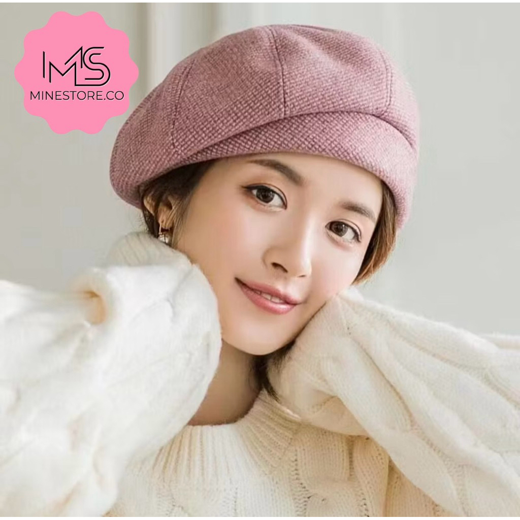 TOPI BARET WANITA KOREAN STYLE | TOPI BARET WANITA CLASSIC | TOPI BARET HAT CASUAL FASHION WANITA