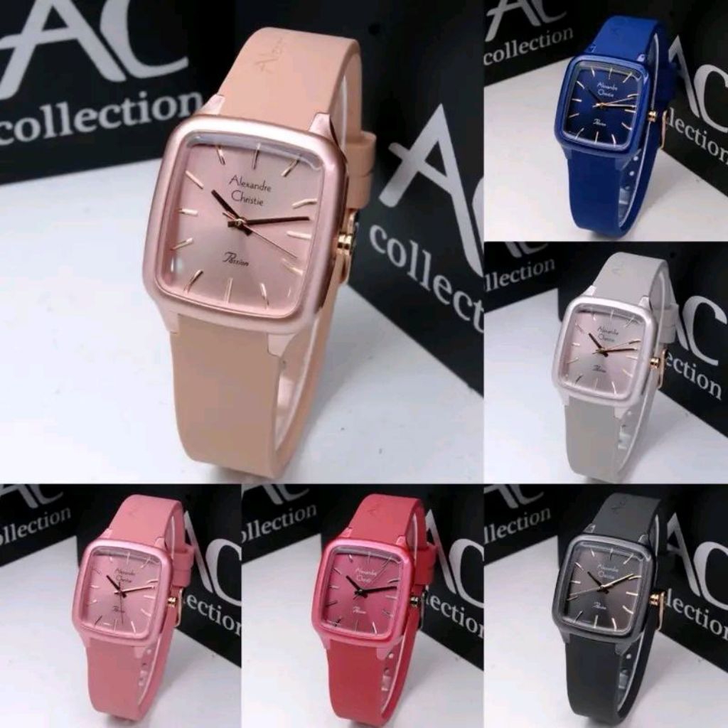 ( DUNIA ARLOJI PONTIANAK )Jam Tangan Alexandre Christie Original Seri 2A08 Jam Tangan Wanita Elegan 