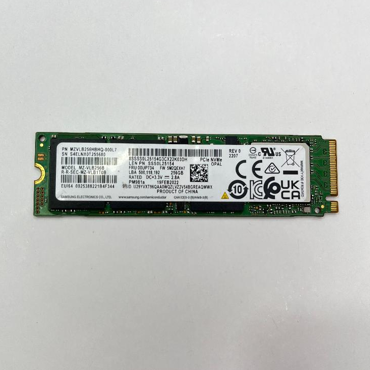NVME 256GB SAMSUNG SECOND