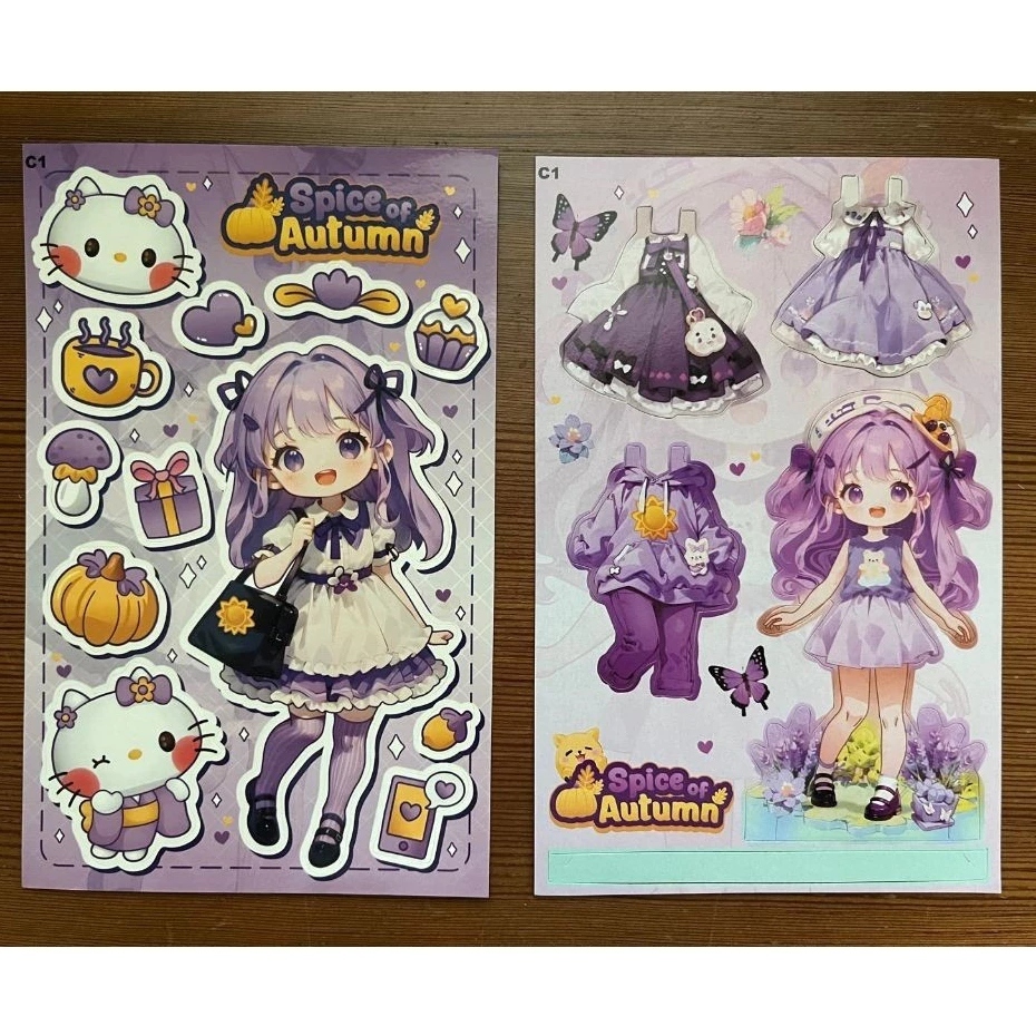 

Set Bongkar Pasang Dress Up & Sticker – Ganti Pakaian dan Dekorasi Karakter Unik! Mainan Sticker BP Paper Doll
