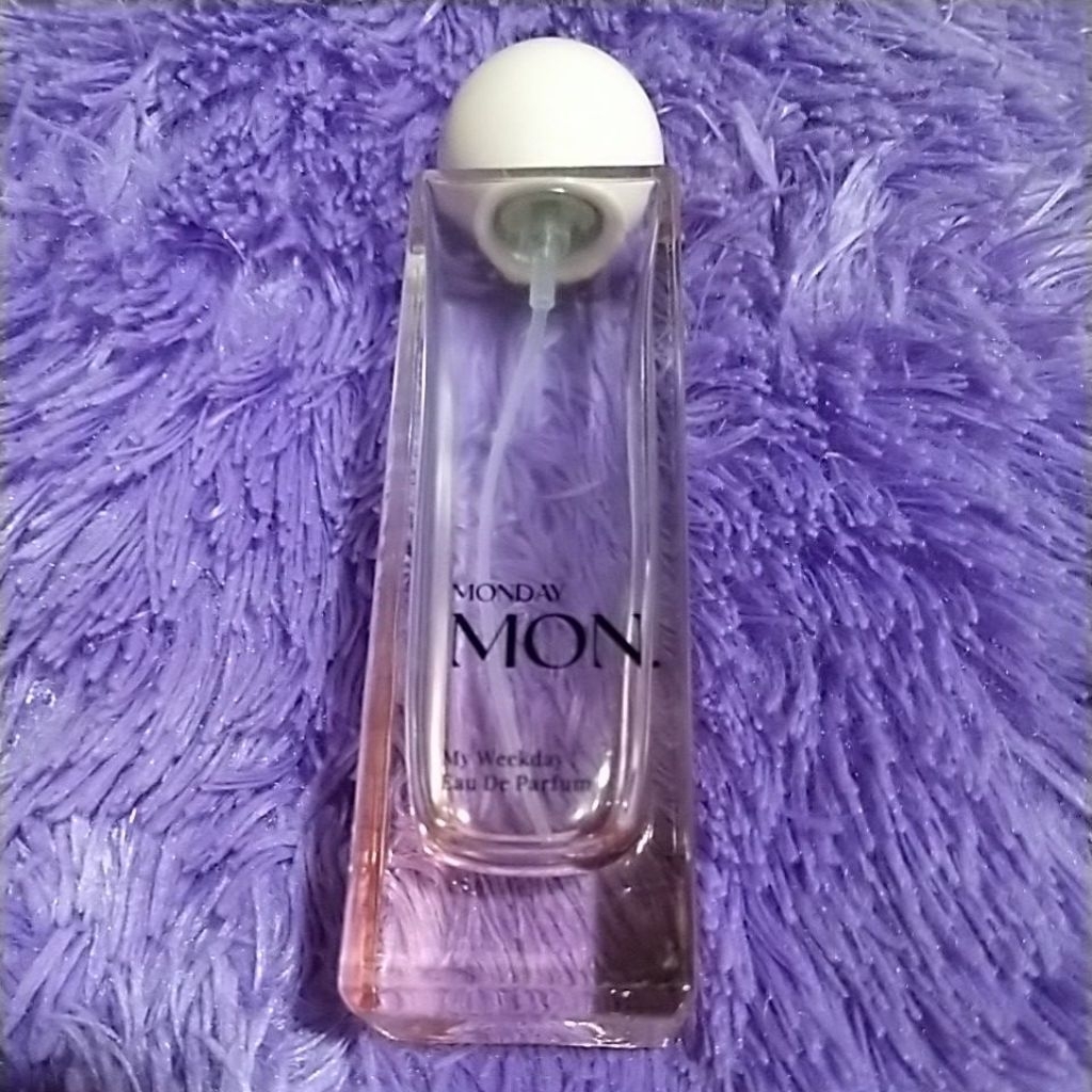 preloved botol kaca tebal parfum miniso