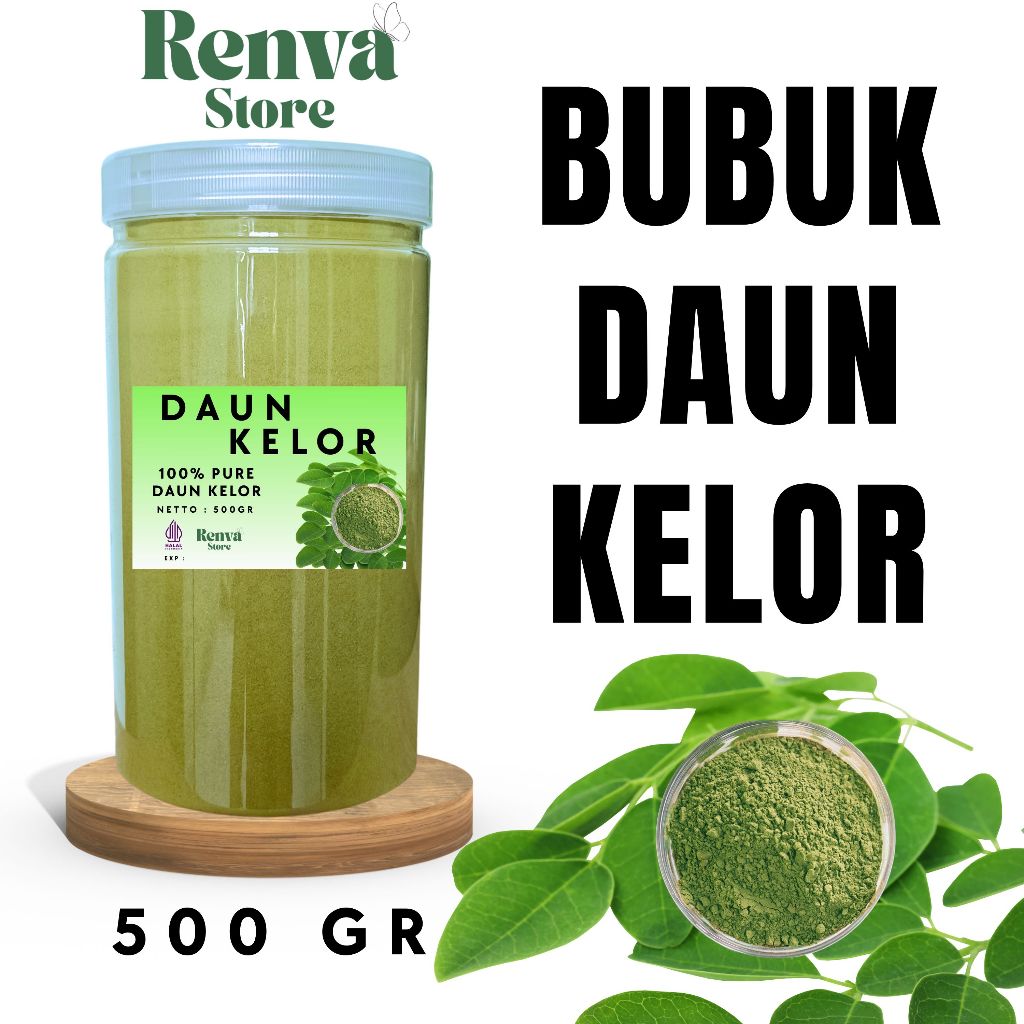 

DAUN KELOR MORINGA BUBUK 500 GR / BUBUK DAUN KELOR 500 GRAM