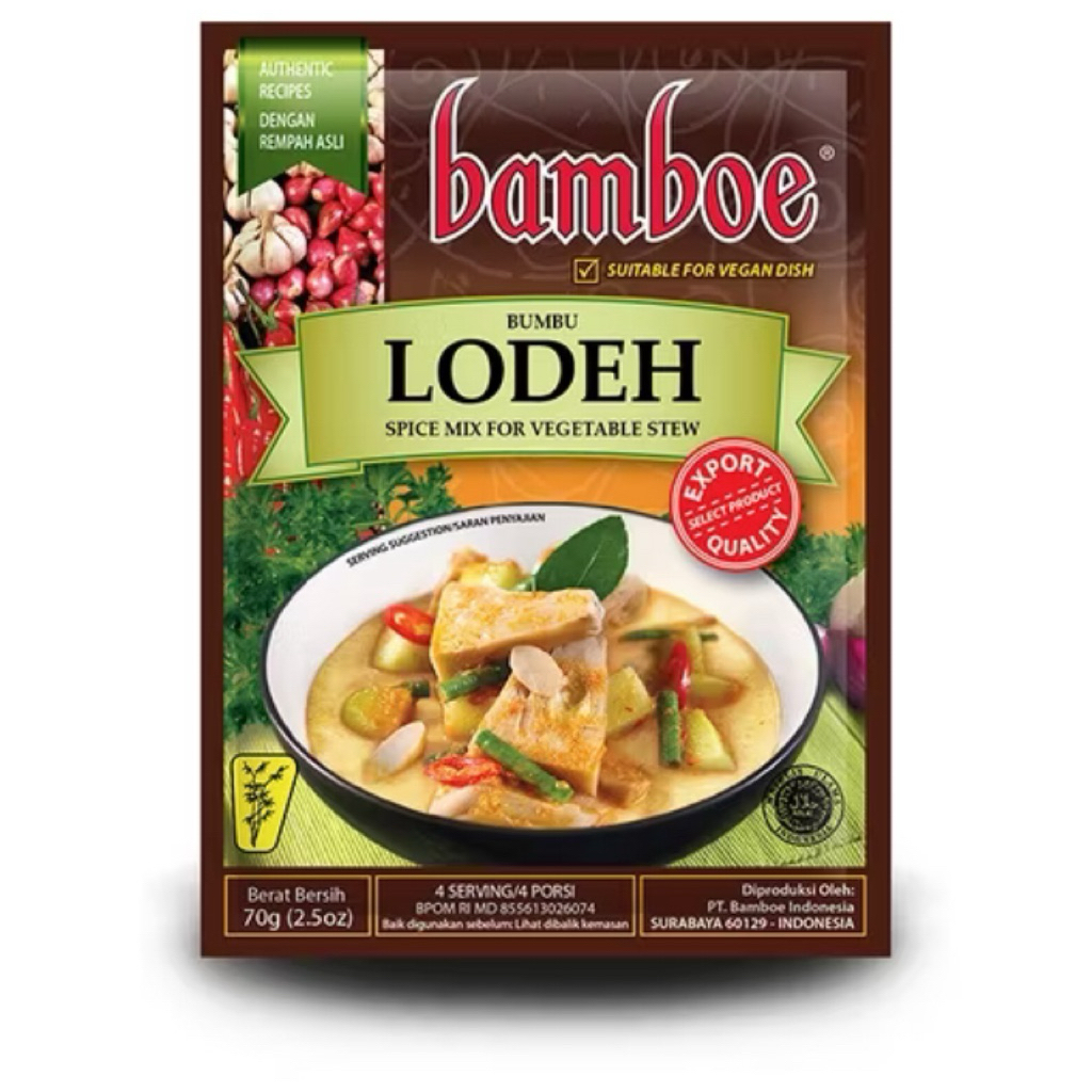 

Bamboe Bumbu Lodeh 70g – Rasa Otentik Sayur Lodeh Jawa, Siap Masak!