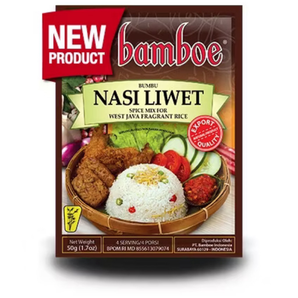 

Bamboe Bumbu Nasi Liwet 50g – Rasa Wangi & Gurih Khas Sunda, Siap Masak!