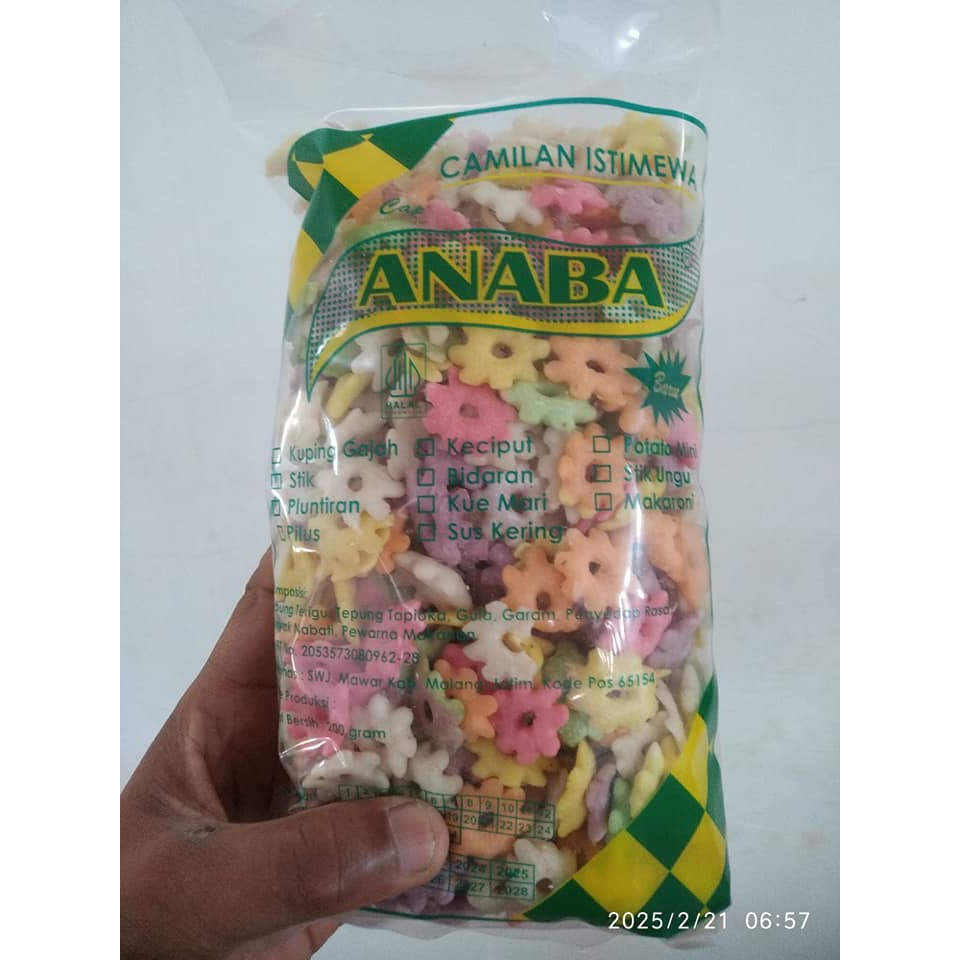 

Snack Kembang Sakura Ribut Warna warni Super Renyah 85 gram ( JAWA TIMUR )