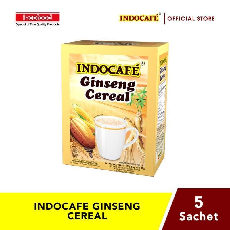 

[oddsolshop] pekanbaru/Indocafe Ginseng Cereal 5 PCS 35GR Sereal Instan Paduan Ginseng