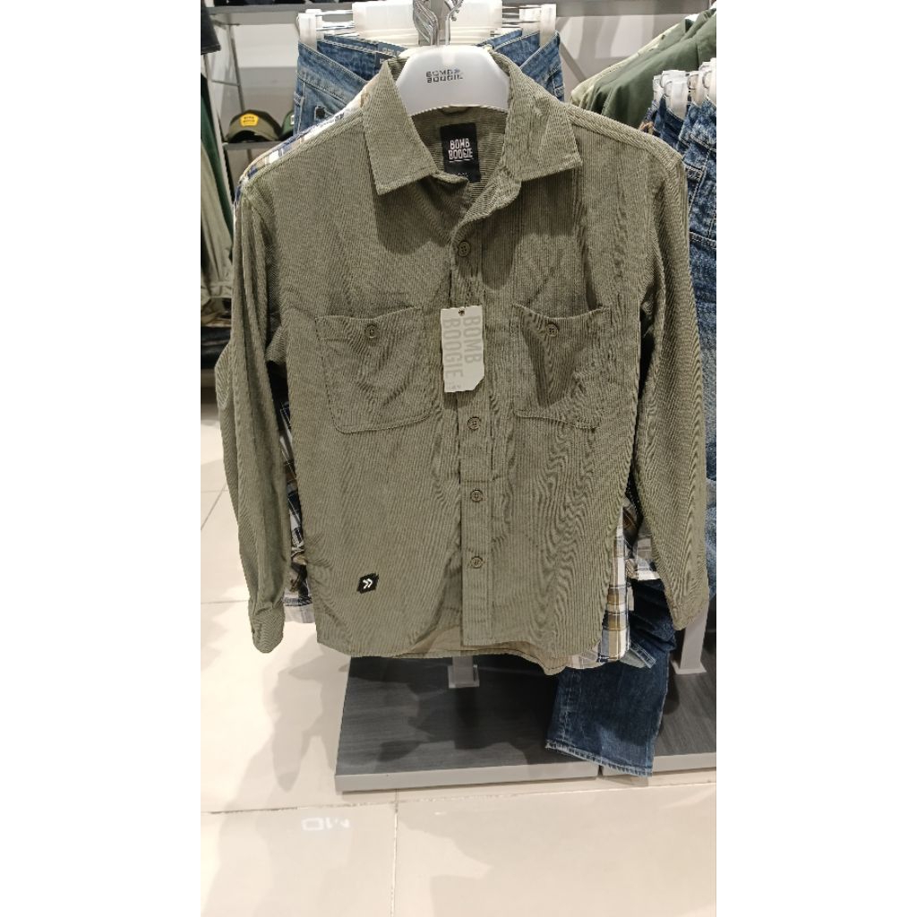 Kemeja koduroy  BOMBBOOGIE ORI