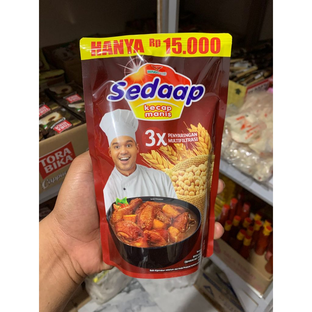 

Jual Kecap Manis Sedap Kemasan Refill 550g Harga Murah!!