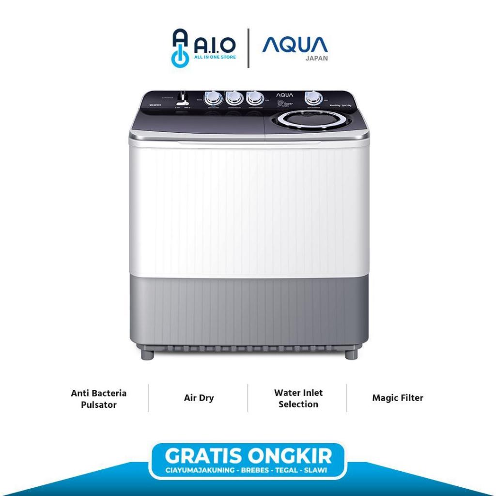 AQUA - MESIN CUCI 2 TABUNG 11 KG - QW 1170HT
