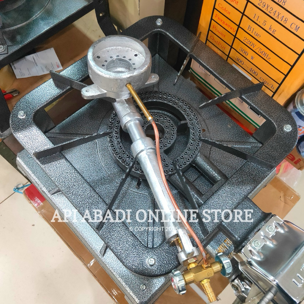 Burner kompor jet blower longshun 5H original api ngejos high quality