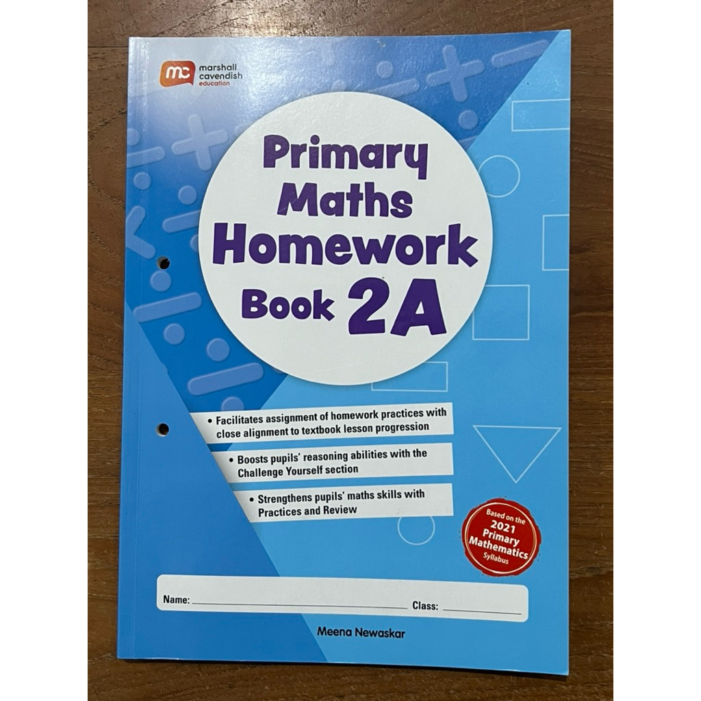 Primary Maths Homework Book 2A Marshall Cavendish Education