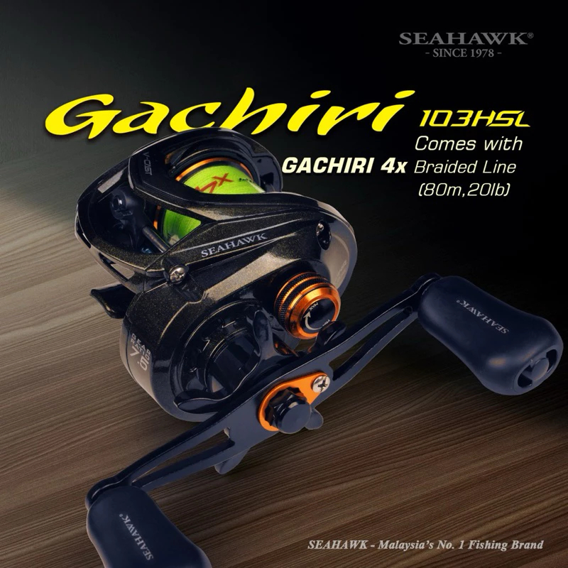 Reel Baitcasting Seahawk Gachiri 103HSL