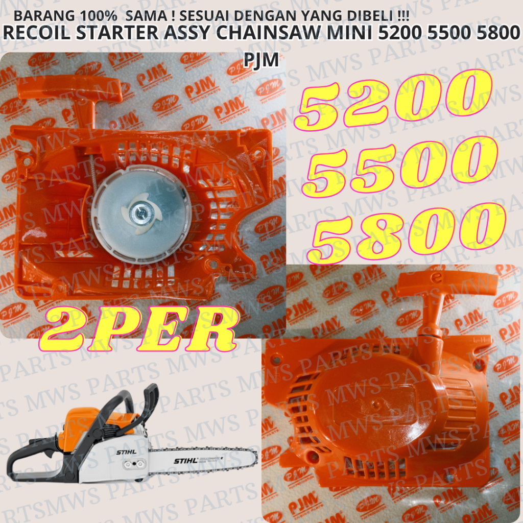 RECOIL STARTER ASSY 2PER KAP ENGKOL ENGKOLAN CAP ENGKOL RECOIL STARTER TARIKAN ENGKOL KEP ENGKOL MES