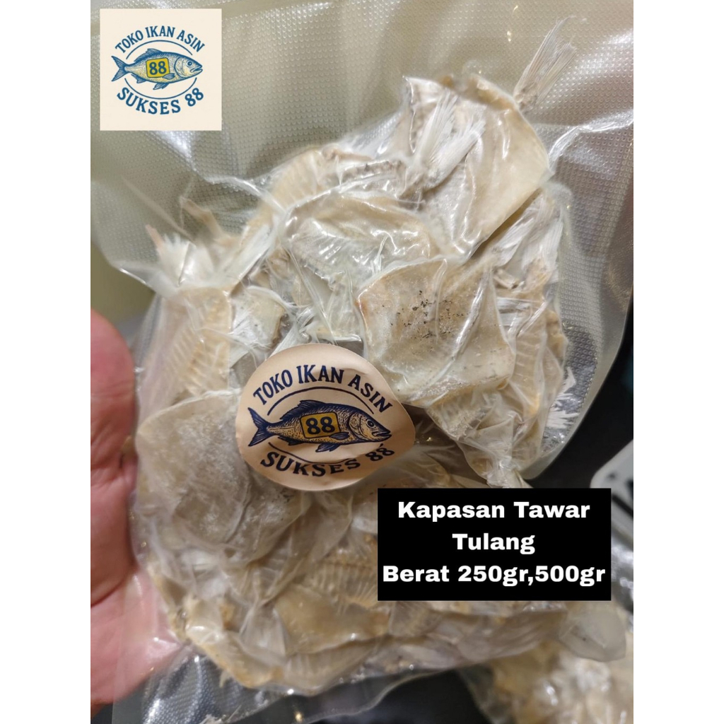 

Kapasan Tawar Tulang 250gr / 500gr | Ikan Kering Tawar Premium | Vakum Pack Bersih