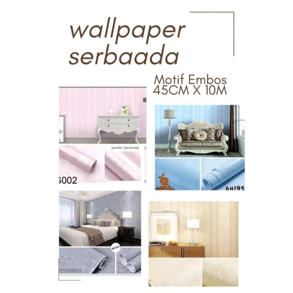 Wallpaper Dekorasi Dinding Ruang Tamu Motif Embos Wallstiker Dinding Ruang Tamu Motif Embos