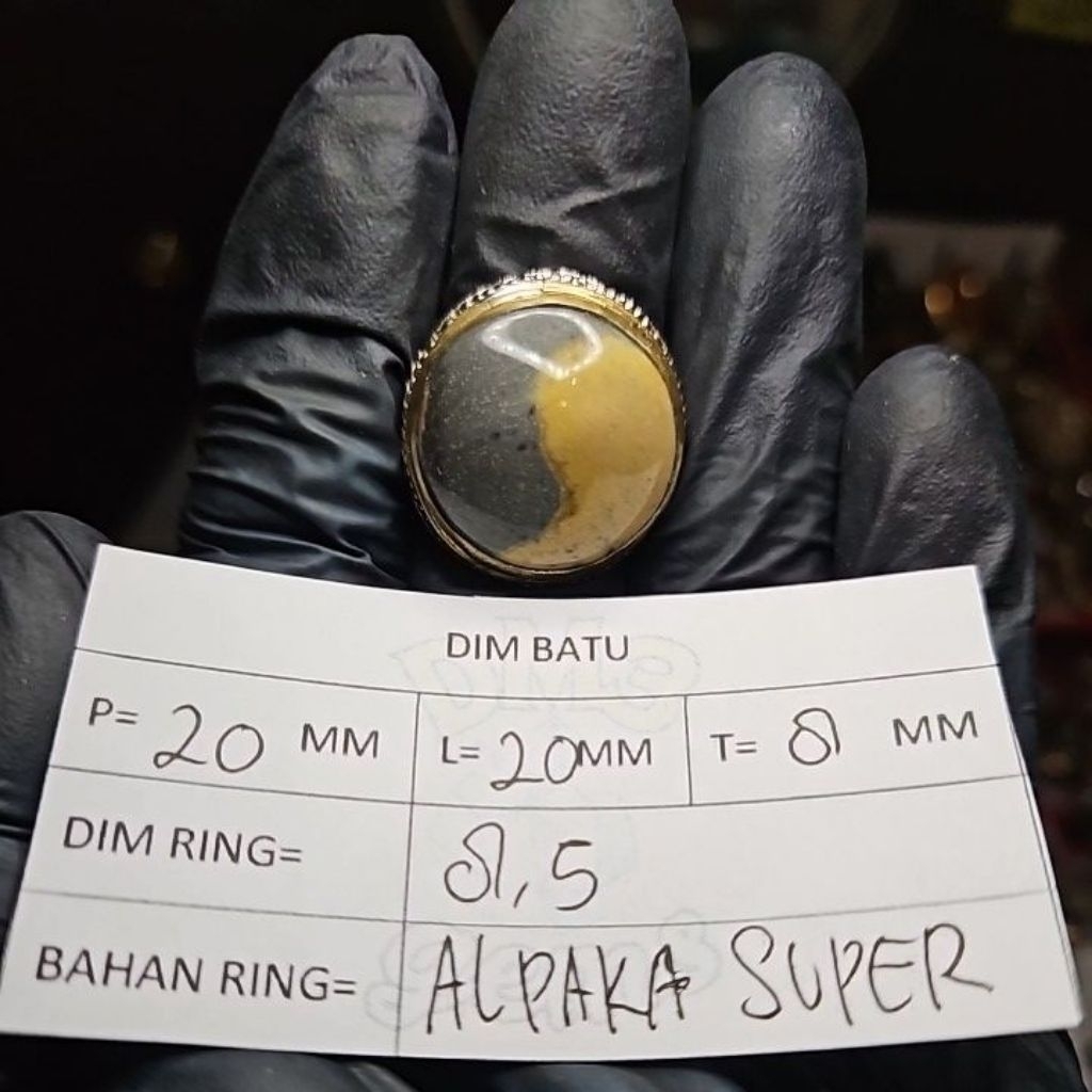 Cincin Batu Motif Yin Yang Unik Kelor