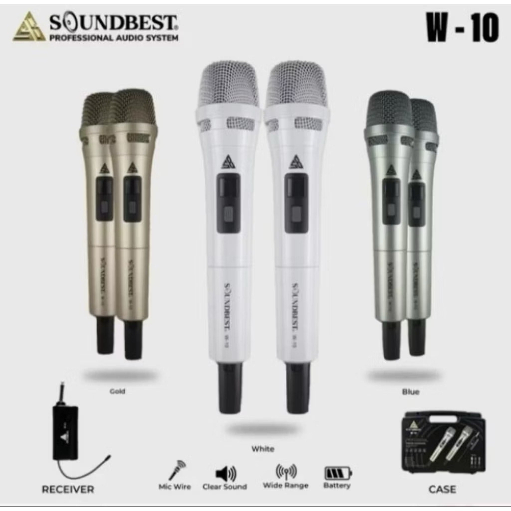 Mic Wireless SOUNDBEST W10 Original Soundbest
